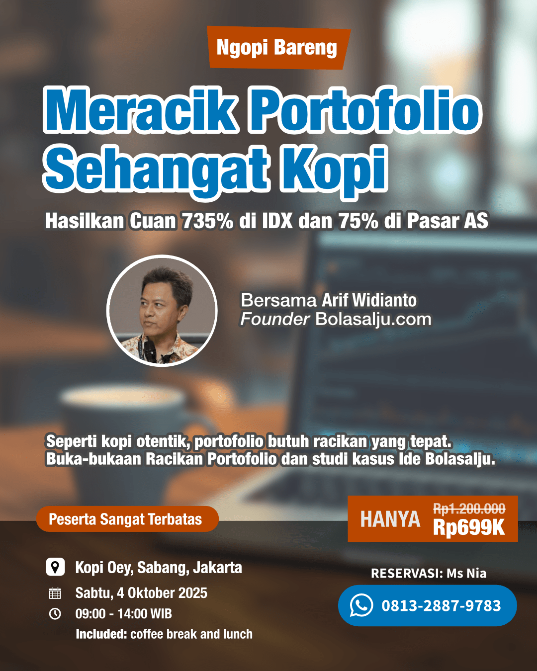 Ngopi Bareng Meracik Portofolio, Kelas Investasi oleh Bolasalju