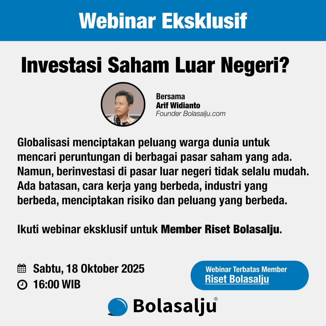 Webinar Eksklusif member Riset Bolasalju