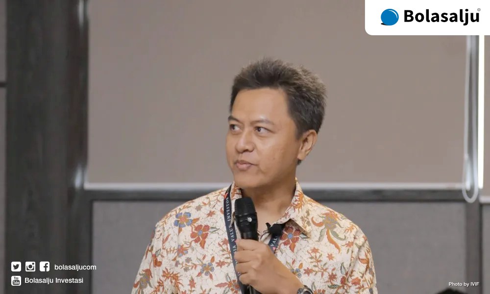 Arif Widianto, pendiri dan CEO Bolasalju.com saat presentasi di IVIF2019